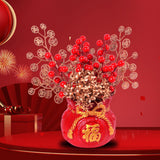 Maxbell Chinese New Year Decoration Ceramic Vase Durable for Table Centerpiece