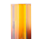Maxbell Acrylic Flower Vase Flower Pot Stems Bunch Holder Column Plant Planters Orange Brown