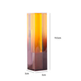 Maxbell Acrylic Flower Vase Flower Pot Stems Bunch Holder Column Plant Planters Orange Brown