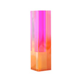 Maxbell Acrylic Flower Vase Flower Pot Stems Bunch Holder Column Plant Planters Orange Pink