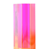 Maxbell Acrylic Flower Vase Flower Pot Stems Bunch Holder Column Plant Planters Orange Pink