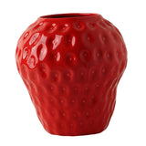 Maxbell Ceramics Strawberry Vases Container Flower Vase for Kitchen Decoration