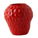 Maxbell Ceramics Strawberry Vases Container Flower Vase for Kitchen Decoration