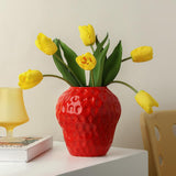 Maxbell Ceramics Strawberry Vases Container Flower Vase for Kitchen Decoration