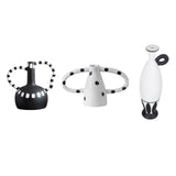 Maxbell Black and White Vase Resin Flower Vase Nordic for Home Living Room Entrance 27cmx19cmx25cm