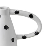 Maxbell Black and White Vase Resin Flower Vase Nordic for Home Living Room Entrance 25cmx12cmx20cm