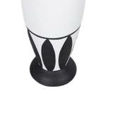 Maxbell Black and White Vase Resin Flower Vase Nordic for Home Living Room Entrance 11cmx10cmx35cm