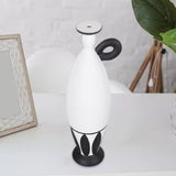 Maxbell Black and White Vase Resin Flower Vase Nordic for Home Living Room Entrance 11cmx10cmx35cm