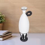 Maxbell Black and White Vase Resin Flower Vase Nordic for Home Living Room Entrance 11cmx10cmx35cm
