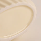 Maxbell Creative Flower Vase Planter Pot Ornament Artistic for Desk Office Decor White