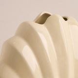 Maxbell Creative Flower Vase Planter Pot Ornament Artistic for Desk Office Decor White