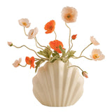 Maxbell Creative Flower Vase Planter Pot Ornament Artistic for Desk Office Decor White
