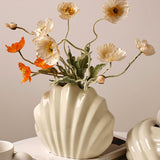 Maxbell Creative Flower Vase Planter Pot Ornament Artistic for Desk Office Decor White