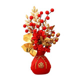 Maxbell Flower Basket Ornament Decor Artificial Potted Flower for Occasions Party 15cmx29cm