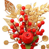 Maxbell Flower Basket Ornament Decor Artificial Potted Flower for Occasions Party 15cmx28cm