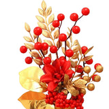 Maxbell Artificial Potted Flower Ornament Decor Flower Basket for Office Holiday Style B 15cmx29cm