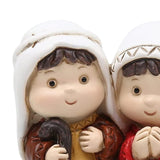 Maxbell Holy Family Figurine Home Indoor Decoration Ornament for Desktop Office Red Yellow