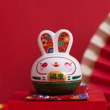 Maxbell Rabbit Figurine Piggy Bank Container Saving Box Ceramic for Home Decoration Style A