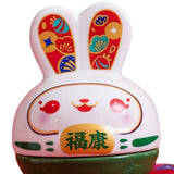 Maxbell Rabbit Figurine Piggy Bank Container Saving Box Ceramic for Home Decoration Style A