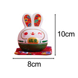 Maxbell Rabbit Figurine Piggy Bank Container Saving Box Ceramic for Home Decoration Style A