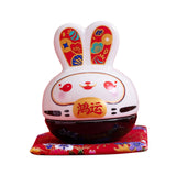 Maxbell Rabbit Figurine Piggy Bank Container Saving Box Ceramic for Home Decoration Style B