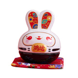 Maxbell Rabbit Figurine Piggy Bank Container Saving Box Ceramic for Home Decoration Style B