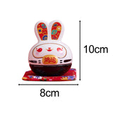 Maxbell Rabbit Figurine Piggy Bank Container Saving Box Ceramic for Home Decoration Style B