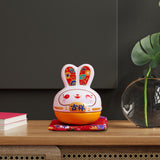 Maxbell Rabbit Figurine Piggy Bank Container Saving Box Ceramic for Home Decoration Style C