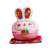 Maxbell Rabbit Figurine Piggy Bank Container Saving Box Ceramic for Home Decoration Style D