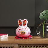 Maxbell Rabbit Figurine Piggy Bank Container Saving Box Ceramic for Home Decoration Style D