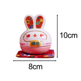 Maxbell Rabbit Figurine Piggy Bank Container Saving Box Ceramic for Home Decoration Style D