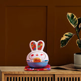 Maxbell Rabbit Figurine Piggy Bank Container Saving Box Ceramic for Home Decoration Style E