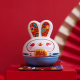 Maxbell Rabbit Figurine Piggy Bank Container Saving Box Ceramic for Home Decoration Style E