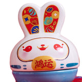 Maxbell Rabbit Figurine Piggy Bank Container Saving Box Ceramic for Home Decoration Style E