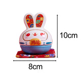 Maxbell Rabbit Figurine Piggy Bank Container Saving Box Ceramic for Home Decoration Style E