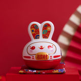 Maxbell Rabbit Figurine Piggy Bank Container Saving Box Ceramic for Home Decoration Style F