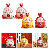 Maxbell Chinese Rabbit Bunny Statue Piggy Bank Lovely Dashboard Decor Office White