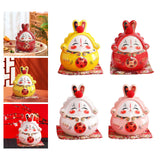 Maxbell Chinese Rabbit Bunny Statue Piggy Bank Lovely Dashboard Decor Office White