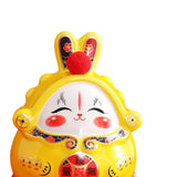 Maxbell Chinese Rabbit Bunny Statue Piggy Bank Lovely Dashboard Decor Office Yellow