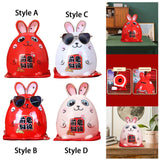Maxbell Rabbit Year Lucky Figurine Ceramic Piggy Box Decoration Cartoon and Adorable Style A