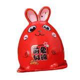 Maxbell Rabbit Year Lucky Figurine Ceramic Piggy Box Decoration Cartoon and Adorable Style A
