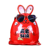Maxbell Rabbit Year Lucky Figurine Ceramic Piggy Box Decoration Cartoon and Adorable Style B