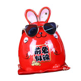 Maxbell Rabbit Year Lucky Figurine Ceramic Piggy Box Decoration Cartoon and Adorable Style B