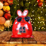 Maxbell Rabbit Year Lucky Figurine Ceramic Piggy Box Decoration Cartoon and Adorable Style B