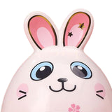 Maxbell Rabbit Year Lucky Figurine Ceramic Piggy Box Decoration Cartoon and Adorable Style C