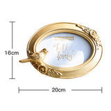 Maxbell Rustic Vintage Style Picture Frame Photo Frame for TV Cabinet Office 6inch Oval