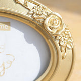Maxbell Rustic Vintage Style Picture Frame Photo Frame for TV Cabinet Office 6inch Oval