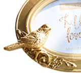 Maxbell Rustic Vintage Style Picture Frame Photo Frame for TV Cabinet Office 6inch Oval
