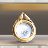 Maxbell Rustic Vintage Style Picture Frame Photo Frame for TV Cabinet Office 4inch Oval