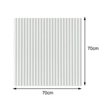 Maxbell 10x 3D Wall Stickers Decoration Decal Durable Home Bedroom PE Foam Wallpaper White